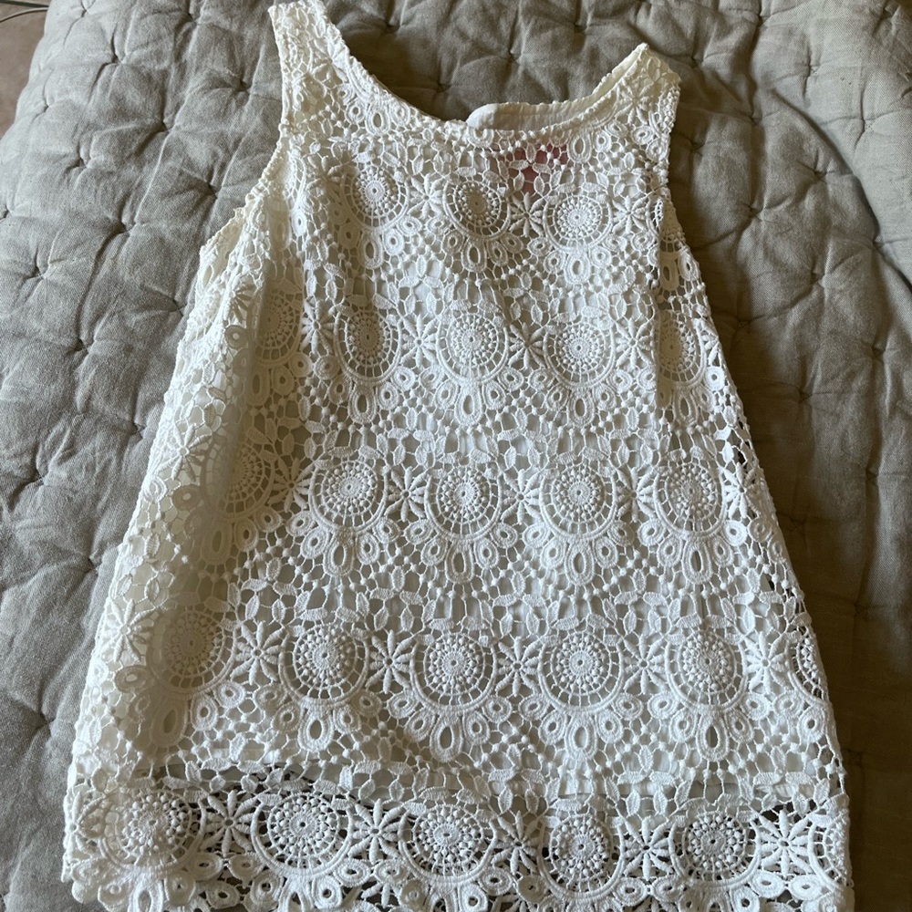 Lilly Pulitzer for target White Lace Blouse
